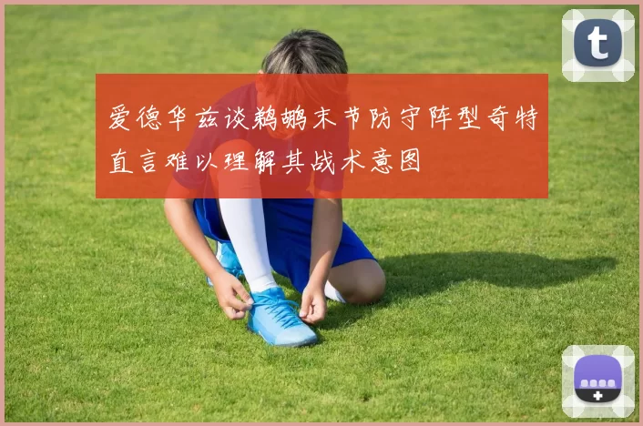 爱德华兹谈鹈鹕末节防守阵型奇特直言难以理解其战术意图